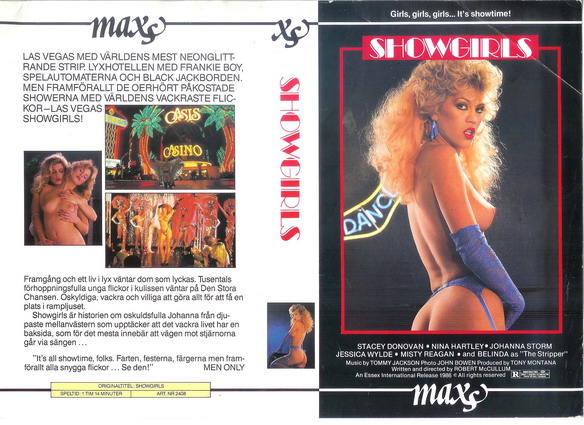 SHOWGIRLS (VHS Omslag)